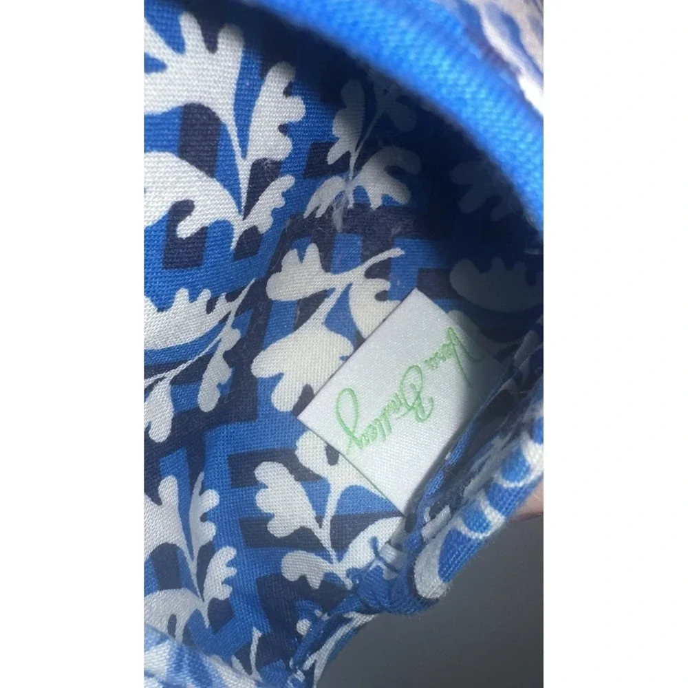 Vera Bradley Blue Lagoon Print Card Holder Retired Coastal Beach Vibes Excellent